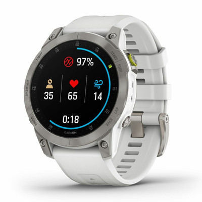 Product Smartwatch Garmin EPIX (Gen 2) snow white/titanium Titan base image