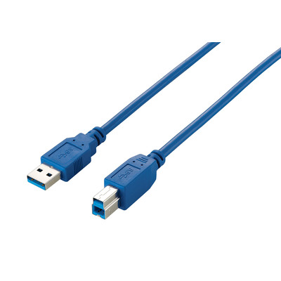 Product Καλώδιο USB MediaRange A -> B M/M 1.80m Blue USB3.0 base image