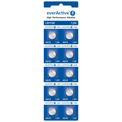Product Μπαταρία Mini alkaline batteries everActive G10 LR1130 LR54 10 pcs base image