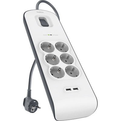 Product Πολύπριζο Με Διακόπτη Belkin Surge Plus 6-fold + 2 x USB base image