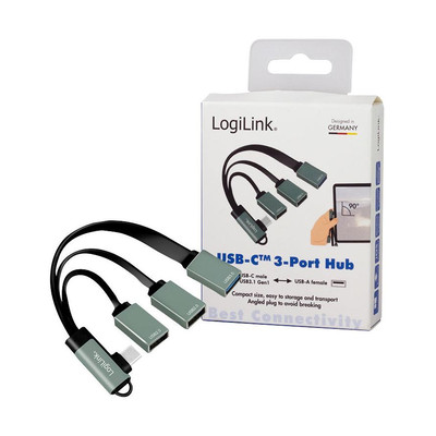 Product USB Hub LogiLink 3-Port 2xUSB2.0AF + 1xUSB3.0AF base image