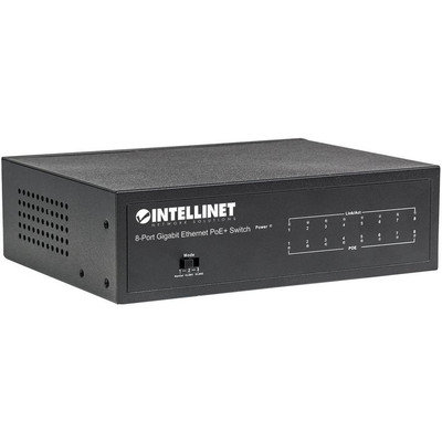 Product Network Switch Intellinet 8-Port Gigabit Ethernet PoE+ 60W Desktop base image