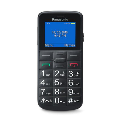 Product Κινητό Panasonic KX-TU110EXB Black Dual Sim (Ελληνικό menu) base image