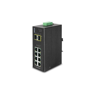 Product Network Switch PLANET Industrial 8-Port 10/100/1000T + 2 100/1000X SFP base image