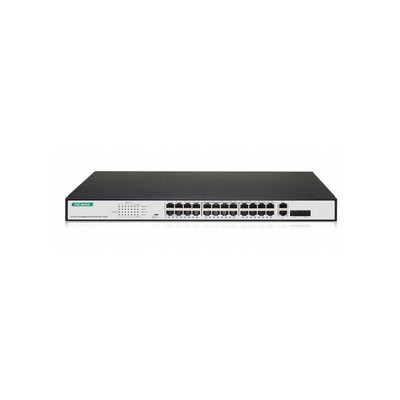 Product Network Switch Digitus 24-Port Fast Ethernet PoE+2G Combo base image