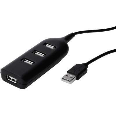 Product USB Hub DIGITUS 4-Port- 4xA Black A/F AT base image