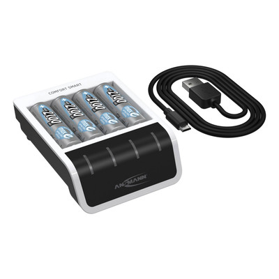 Product Φορτιστής Μπαταριών Ansmann Comfort Smart incl. 4 AA Mignon Bat. 2100mAh base image