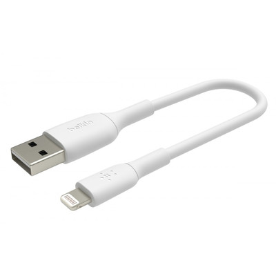 Product Καλώδιο Belkin Lightning 15cm, PVC, white base image