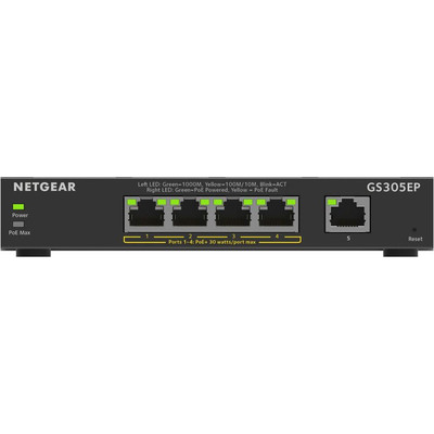 Product Network Switch NETGEAR 5x GE GS305EP-100PES base image