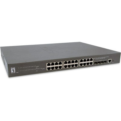 Product Network Switch LevelOne 28x GE GTP-2871 4xGSFP 400W base image