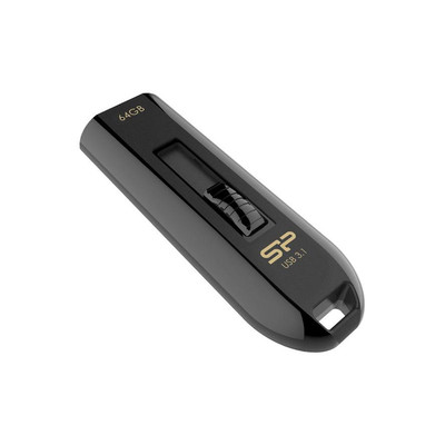 Product USB Flash 64GB Silicon Power USB3.0 Blaze B21 Black base image