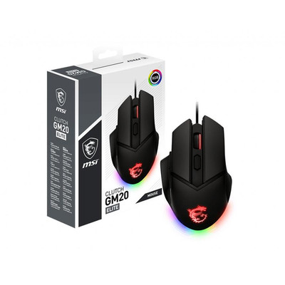 Product Ποντίκι Ενσύρματο MSI Clutch GM20 Elite Gaming Black USB base image