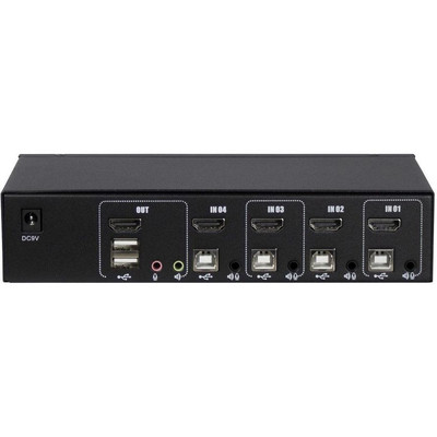 Product KVM Switch Inter-Tech AS-41HA HDMI,4 Port,Metall base image