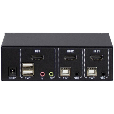 Product KVM Switch Inter-Tech AS-21HA HDMI,2 Port,Metall base image