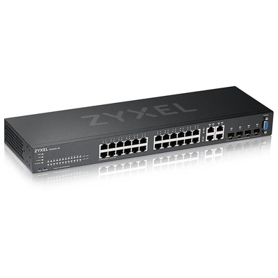 Product Network Switch ZyXEL 19" 28x GE GS2220-28 24 Port + 4x SFP/Rj45 base image