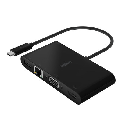 Product Αντάπτορας Belkin USB-C to Gigabit-Ethern. HDMI/VGA/USB-A base image