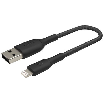 Product Καλώδιο Belkin Lightning 15cm, coated, black base image