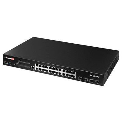 Product Network Switch EDIMAX 24x GE GS-5424PLX (POE) base image
