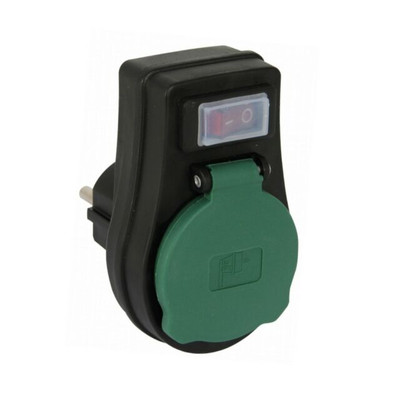 Product Αντάπτορας ρεύματος REV switch IP44 black-green base image