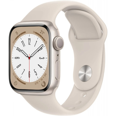 Product Smartwatch Apple Watch 8 GPS 41mm Alu Starlight Sport Band base image