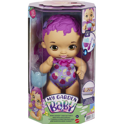 Product Κούκλα Mattel My Garden Baby: Berry Hungry Baby Butterfly (Purple Hair) (GYP00) base image