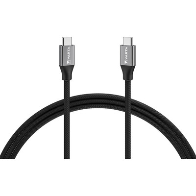 Product Καλώδιο USB Varta Speed Charge & Sync USB-C to USB-C black 2m 100W base image