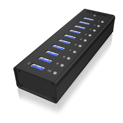 Product USB Hub Icy Box IB-AC6110 10-Port USB 3.0 base image