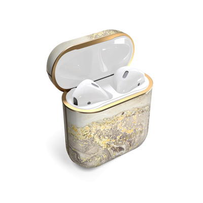 Product Θήκη AirPods iDeal Of Sweden Printed Gen 1 & 2 Sparkle Greige Marble IDFAPC-121 base image