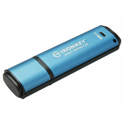 Product USB Flash 128GB Kingston IronKey Vault - 3.2 Gen 1 (3.1 Gen 1) Blue base image