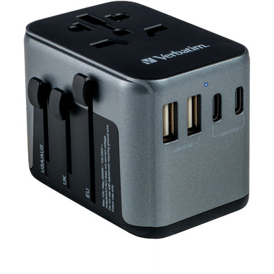 Product Φορτιστής Πρίζας Verbatim Universal UTA-03 2xUSB-A,3xUSB-C base image