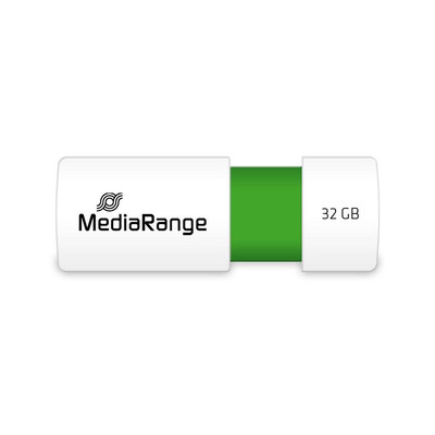 Product USB Flash 32GB MediaRange USB 2.0 Slider green base image