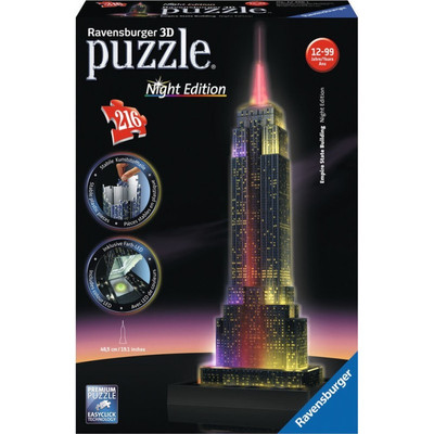 Product Ravensburger Παζλ 3D 216Τμχ Empire State Building Εκδοση (12566) base image