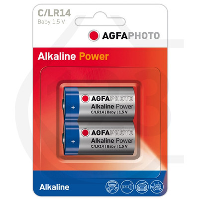 Product Αλκαλικές Μπαταρίες AgfaPhoto Power -C LR14 Baby 2pcs. base image