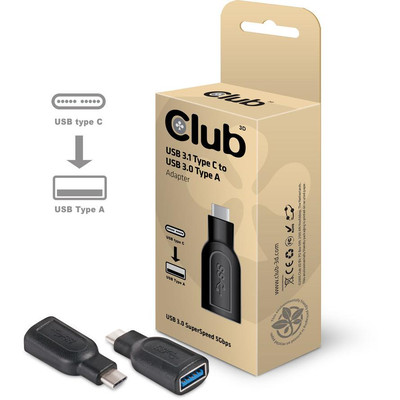Product Αντάπτορας USB Club3D 3.1 Typ C > USB 3.0 Typ A male / female base image