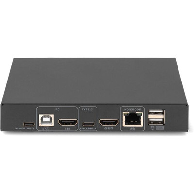 Product KVM Switch Digitus,2-Port,4K30Hz,USB-C/USB/HDMIin,HDMIout base image