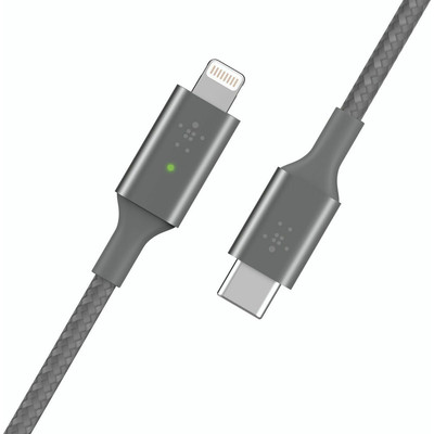 Product Καλώδιο USB Belkin Smart LED grey 1,2m USB-C / Lightning CAA006bt04GR base image