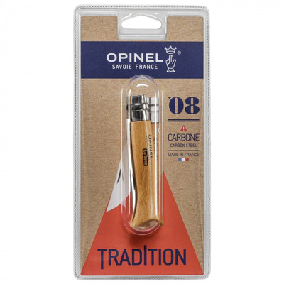 Product Σουγιάς Opinel pocket No. 08 carbon w. wood handle base image