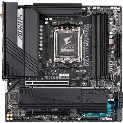 Product Motherboard Gigabyte AMD AM5 B650M AORUS ELITE AX base image