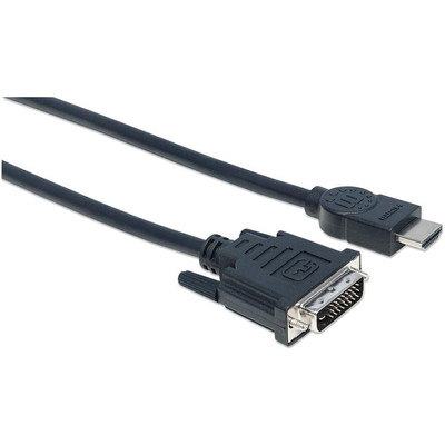 Product Καλώδιο HDMI Manhattan 1.3 to DVI-D DualLink M/M 3.0m bulk base image
