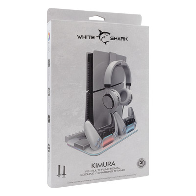 Product Βάση Φόρτισης White Shark PS5 COOLING PAD + 2 SLIM PS5-DZ504 KIMURA-2 base image