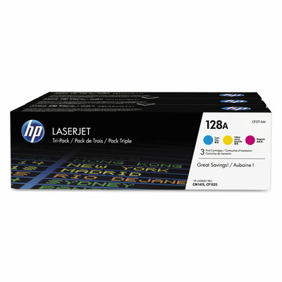 Product Toner Hewlett-Packard 128A - 3-pack - yellow, cyan, magenta base image