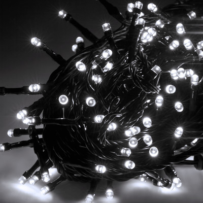 Product Λαμπάκια Γιρλάντα Rebel 100 Led Ψυχρό Λευκό Φως Εξωτερικού Χώρου Με 8 Λειτουργίες Φωτισμού 10m Zar0478 base image