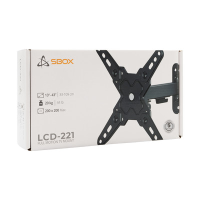 Product Βάση Monitor Sbox Swivel Wall Mount 13' - 43' / 33 - 109cm Vesa Max 200x200 base image
