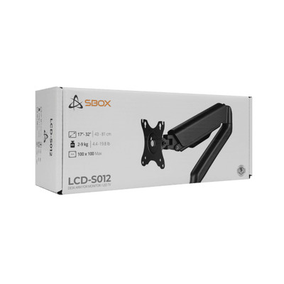 Product Βάση Monitor Sbox for 1 SCREEN 17'-32' VESA 100x100 MAX base image