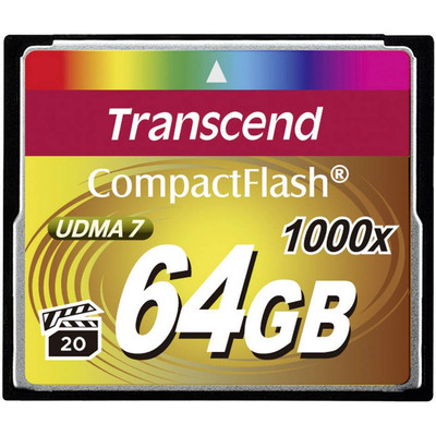 Product Κάρτα Μνήμης CF 64GB Transcend Compact Flash 1000x base image