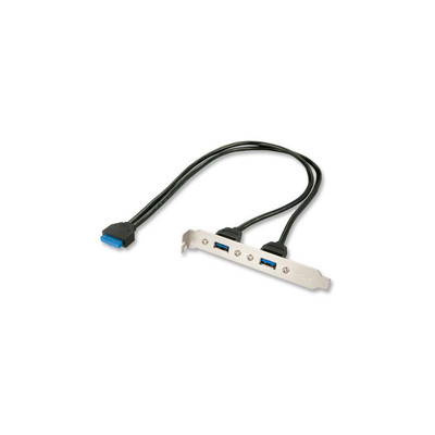 Product Αντάπτορας Lindy Slotblech USB 3.0 2xUSB 3.0 Typ A an 20 pol. base image