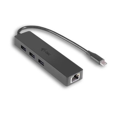 Product USB Hub i-tec USB-C SLIM + GLAN base image