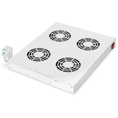 Product Fan Για Καμπίνα Δικτύου Digitus slide-in ventilation unit 4 fans gray base image