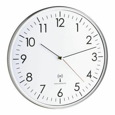 Product Ρολόι Τοίχου TFA 60.3514 white/silver Analogue RC Clock base image