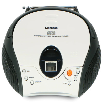 Product Φορητό Ραδιόφωνο CD Lenco SCD-24BT White/black base image